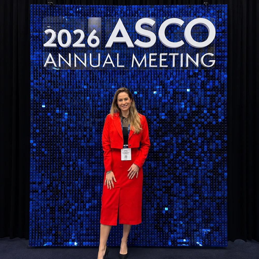 Dra. Daiana Scheid no painel do ASCO 2026 Annual Meeting, em Chicago